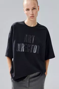 Футболка oversize с принтом