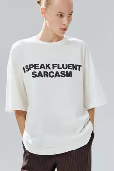 Футболка oversize с принтом