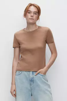 Футболка slim хлопковая облегающая в базовых цветах