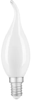 Лампа Gauss 104201109 Filament свеча на ветру 9W 590lm 3000К Е14 milky LED