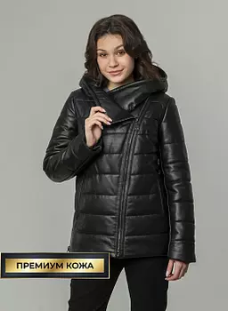 Кожаный пуховик 111, КАЛЯЕВ