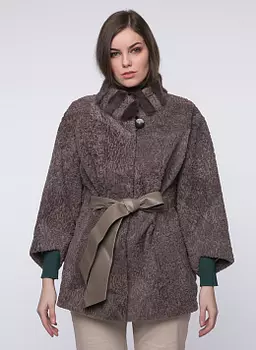 Куртка кокон из овчины 01, КАЛЯЕВ