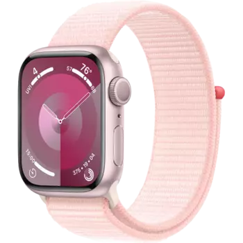 Умные часы Apple Watch Series 9, 45 мм, Light Pink Sport Loop, Aluminium Pink (MR9J3ZP/A)