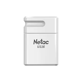 USB Flash Drive Netac 16 ГБ NT03U116N-016G-32WH, USB3.0 mini, белый