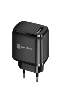 Зарядное устройство сетевое Everstone EV-AC-USBA10 USB 2A, черное