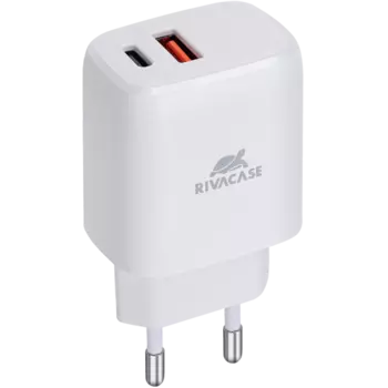 Зарядное устройство сетевое RIVACASE PS4192 W00 20W USB A/C, белое