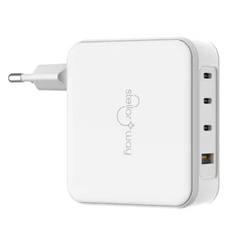 Зарядное устройство сетевое Stellarway AC2 USB-A/3С PD 120W, белый