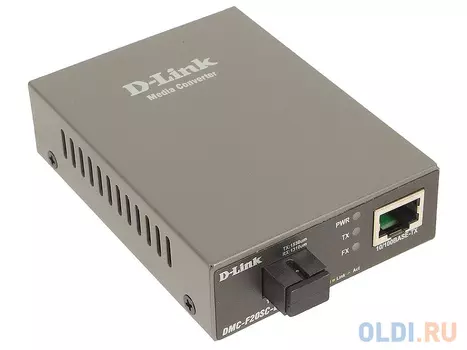 Медиаконвертер D-Link DMC-F20SC-BXU/A1A WDM медиаконвертер с 1 портом 10/100Base-TX и 1 портом 100Base-FX с разъемом SC (ТХ: 1310 нм; RX: 1550 нм) для