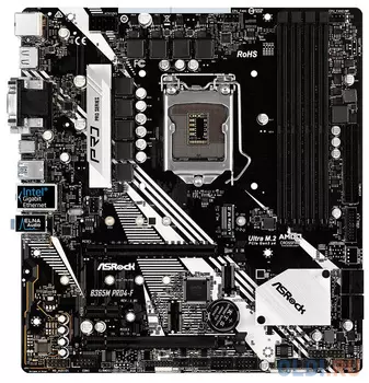 Материнская плата ASRock B365M PRO4-F Socket 1151 v2 B365 4xDDR4 2xPCI-E 16x 1xPCI-E 1x 6 mATX Retail