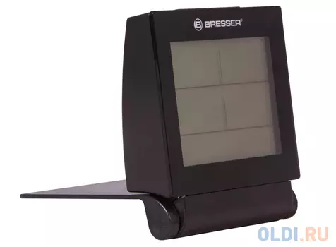 Метеостанция BRESSER MyTime Travel AlarmClock, термодатчик, гигрометр, будильник, календарь, черный, 73254