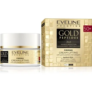 Eveline Gold Peptides 3in1 50+ Укрепляющий питательный крем-лифтинг с коллагеном 50 мл