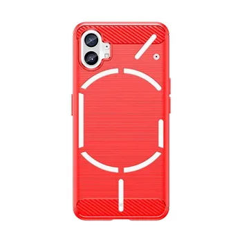 Чехол для телефона Nothing Phone 1, чехол для телефона Nothing Phone 2, 6,55 дюйма, ударопрочный силиконовый бампер из углеродного волокна, чехол для телефона Nothing Phone One Fundas For Nothing Phone 1 чёрный