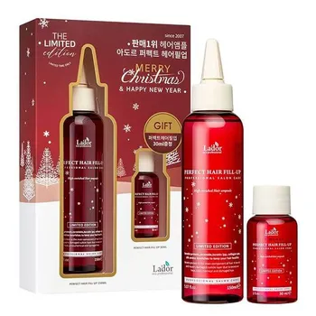 Подарочный набор с филлером Lador The Limited Edition Merry Christmas Perfect Hair Fill-Up