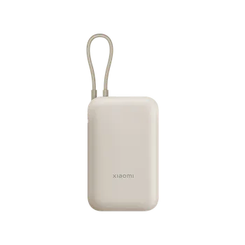 Портативный внешний аккумулятор Xiaomi Mi Power Bank Pocket 10000 mAh/кабель Type-C (P15ZM) (бежевый)