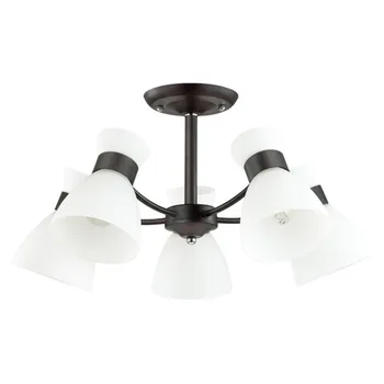 люстра потолочная LUMION Comfi E27 5х60Вт черный