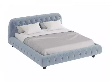 Кровать cloud (ogogo) серый 209x95x248 см.