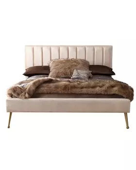 Кровать “deangelo queen platform” (idealbeds) бежевый 170x110x212 см.