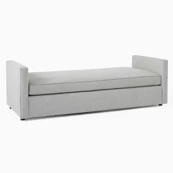 Кровать детская hariis (idealbeds) серый 216x68x90 см.