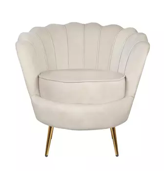 Кресло pearl beige (mak-interior) бежевый 85x75x75 см.