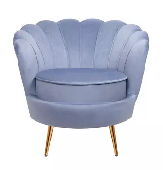 Кресло pearl sky (mak-interior) синий 85x75x75 см.