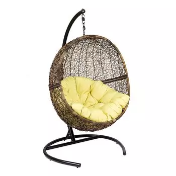 Кресло подвесное lunar coffee (ecodesign) коричневый 100.0x118.0x75.0 см.