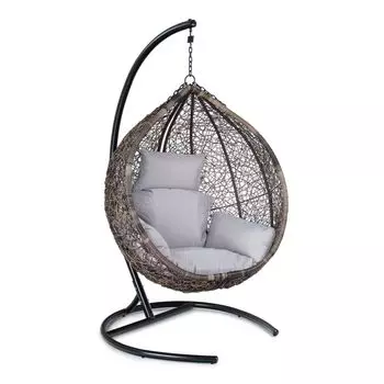 Кресло подвесное orion (flyingrattan) коричневый 100x195x100 см.