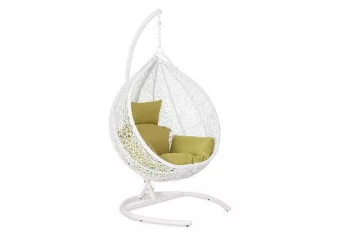 Кресло подвесное orion white (ecodesign) белый 106x123 см.