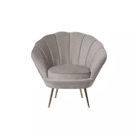 Кресло низкое велюровое бежевое (garda decor) бежевый 87x93x79 см.