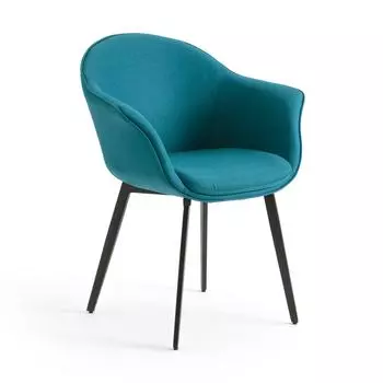 Кресло quilda (laredoute) бирюзовый 58x79x42 см.