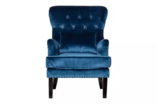 Кресло с подушкой (garda decor) синий 77x105x92 см.