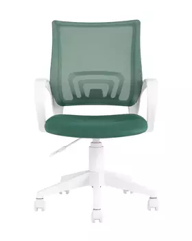 Кресло офисное topchairs st-basic-w зеленый крестовина пластик белый (stoolgroup) зеленый 63x89x60 см.