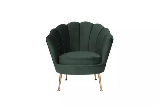 кресло велюр зеленый 79*85 (garda decor) зеленый 79x85x89 см.