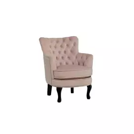 Кресло велюровое (garda decor) розовый 77x71x64 см.