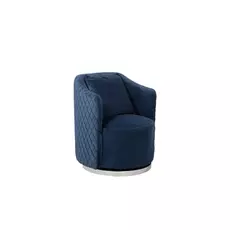 Кресло вращающееся (garda decor) синий 72x82x73 см.