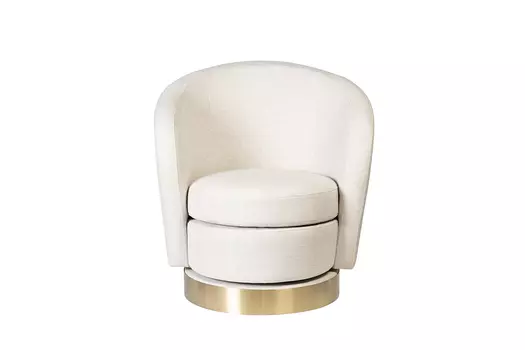 Кресло вращающееся napoli (garda decor) бежевый 76x76x76 см.