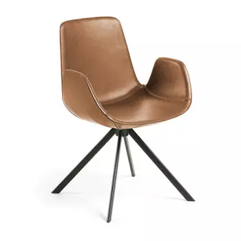 Кресло yasmin (la forma) коричневый 55x84x54 см.