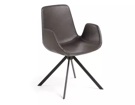 Кресло yasmin (la forma) коричневый 55x84x57 см.