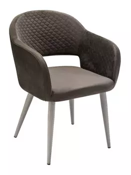 Кресло oscar lux carbon (r-home) серый 60x77x59 см.