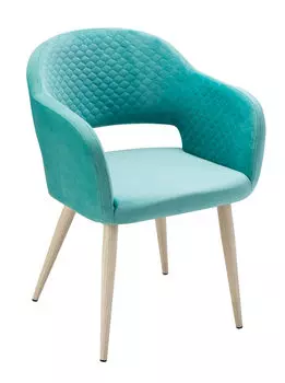Кресло oscar lux mint (r-home) голубой 60x77x59 см.