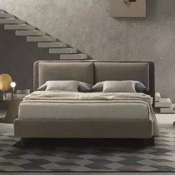 Кровать agata (idealbeds) серый 182x100x222 см.