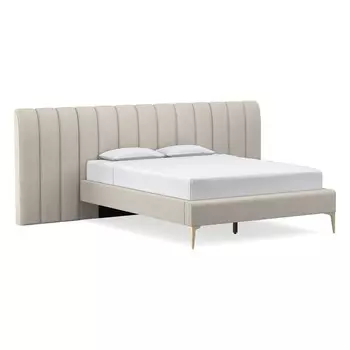 Кровать andes wide (idealbeds) серый 282x97x216 см.