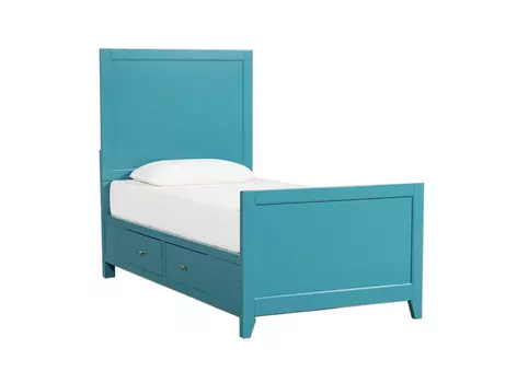 Кровать bayside (myfurnish) голубой 100.0x142.0x200.0 см.