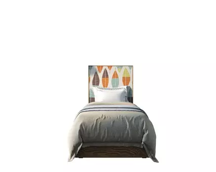 Кровать berber 48 90х200 (etg-home) оранжевый 90x140x200 см.