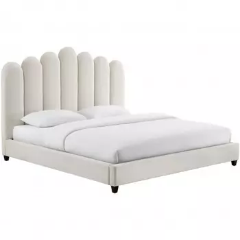 Кровать “celine cream” (idealbeds) серый 150x135x215 см.