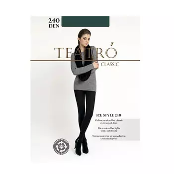 TEATRO Женские колготки Ice Style Color Deepgreen 240 den