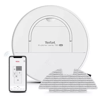 TEFAL Робот-пылесос X-Plorer Serie 130AI Animal & Allergy RG9077WH