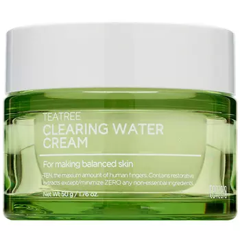 TENZERO Крем для лица балансирующий с экстрактом чайного дерева Tea Tree Clearing Water Cream