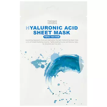 TENZERO Маска для лица тканевая с гиалуроновой кислотой Hyaluronic Acid Sheet Mask