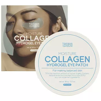 TENZERO Патчи для кожи вокруг глаз гидрогелевые с коллагеном Moisture Collagen Hydrogel Eye Patch