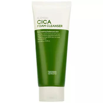 TENZERO Пенка для умывания с экстрактом центеллы азиатской Blemish Cica Foam Cleanser